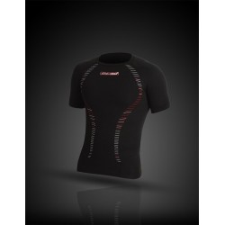 ec3d Playera de compresion con mangas cortas (negra)