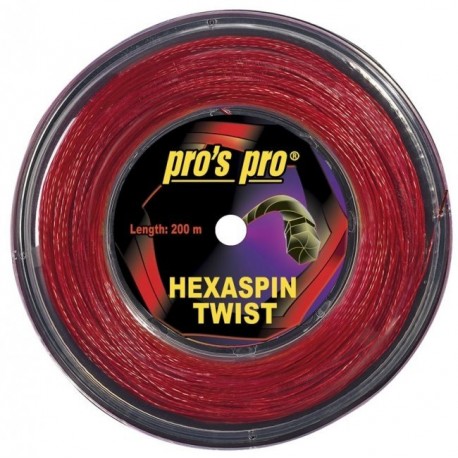 Rollo de cuerda Pros' Pro Hexaspin Twist (Red)